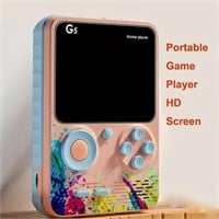 500 in one pink video game handheld console
