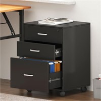 NEW $130 3-Drawer Lockable Vertical File Cabinet