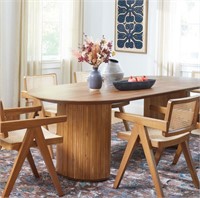 $999 World Market Russo Extra Long Fluted Table