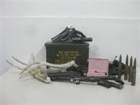 Ammo Box,  Antlers, BB Gun & Accessories