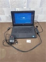 Dell lap top with mouse. Reset and ready to use