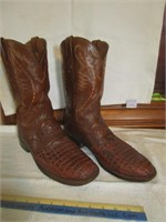 LUCCHESE SIZE 12 ALL LEATHER BOOTS
