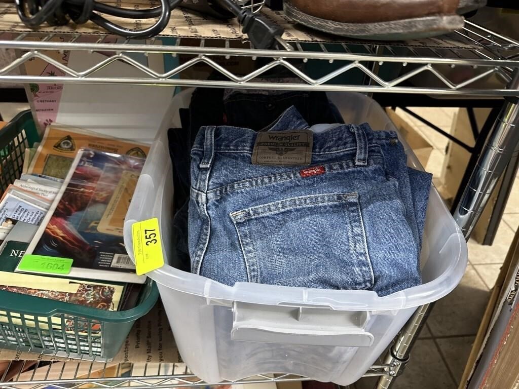 BIN OF JEANS MIXED SIZES