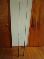 2 NICE FISHING RODS & REELS - PICK UP ONLY