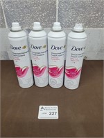 4 Dove hair spray Uncented 198g