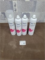 4 Dove hair spray Uncented 198g