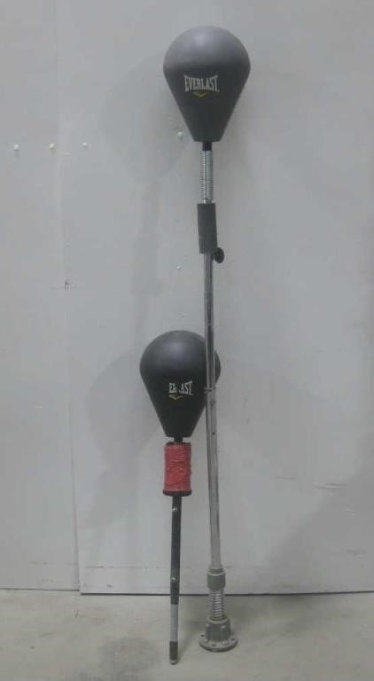 Two Standing Boxing Bags Tallest 5' See Info