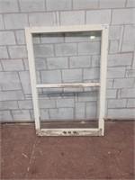 Antique window with glass
