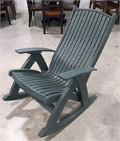 Green Poly Rocking Chair