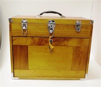 Jewellery / Collectables timber carrying case