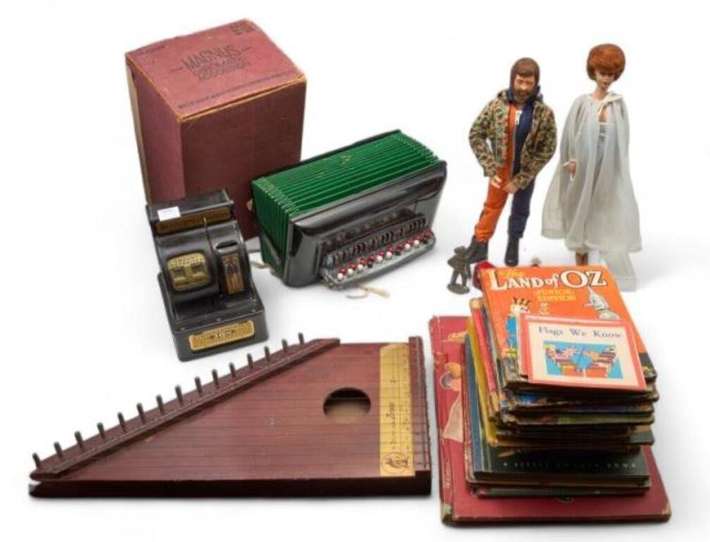 Lot: Vintage Toys & Children's Books - Barbie, etc