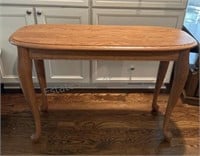 Solid Oak Sofa Table 39” x 15” x 26” H