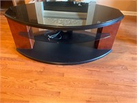 Wood and glass tv stand- coffee table