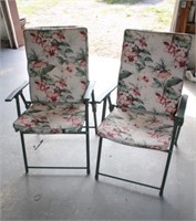 2 Padded Folding Chairs