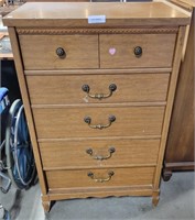 6-DRAWER WOODEN CHEST OF DRAWERS
