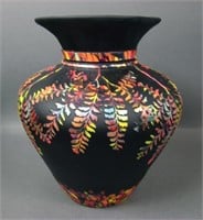 Fenton/Kelsey Murphy "Maiden Fern" Mosaic Vase