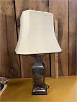 Large vintage Asian style lamp