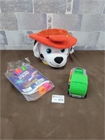 Paw patrol truck and basket and water baloons