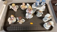 Angels and babies tray lot