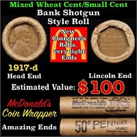 Lincoln Wheat Cent 1c Mixed Roll Orig Brandt McDon