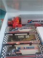 Box Lot of Collector Truck and Trailers-