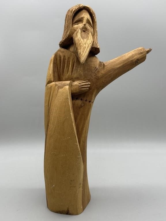 15in Wooden Moses Statue