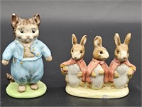 (2) Beatrix Potter's Peter Rabbit Figurnies