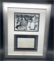 (D) Satchel Paige framed 15 x18 photo