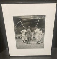 (D) Mickey Mantle and Roger Maris framed photo