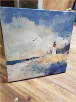 2 Nautical Beach Oil on Canvas Pics