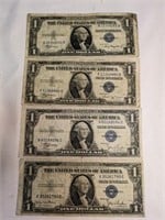 1935A,B,C,D One Dollar Silver Certificates