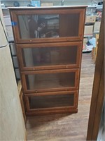 Barrister Style Modern Bookcase-60t x 29w x 13d