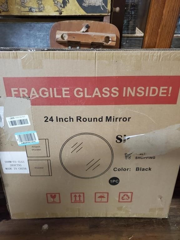 24 in. Round Mirror-new in box