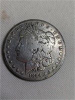 1884s Morgan Silver Dollar
