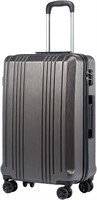 Grey Coolife 20in TSA Lock Suitcase