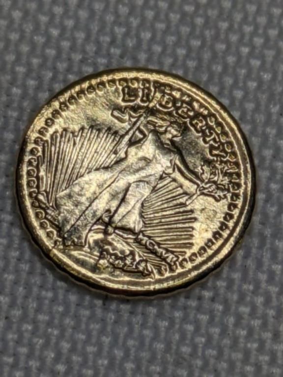 Miniature St. Gaudens Gold Coin