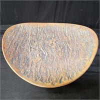 Signed ceramic center bowl