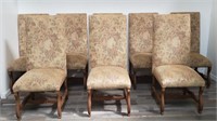 8 Ara Collection Corp. floral dining chairs