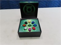 DC Green Lantern 9ring Boxed Ring adj SET