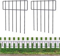 25 Pack Rustproof Garden Border Fence