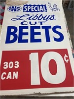Vintage Paper Grocery Store Display Libby’s cut