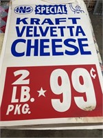 Vintage Paper Grocery Store Display Kraft