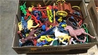 Plastic horses and indian