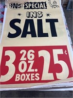Vintage Paper Grocery Store Display INS Salt