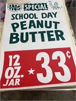 Vintage Paper Grocery Store Display School Day