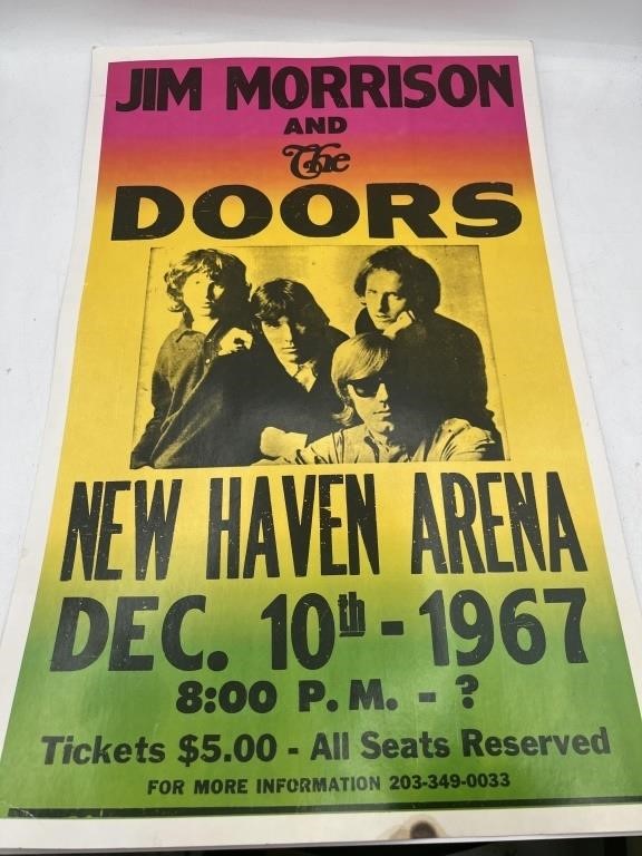 JIM MORRISON and THE DOORS Music Concert Poster