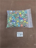 Bag of vintage marbles