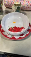 Strawberry plates