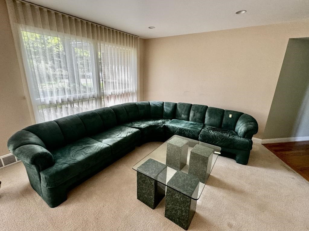 MCM Carson's Green Sectional Sofa