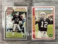 Vintage Raiders QB; Ken Stabler Cards